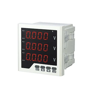 72*72mm power AC380 Digital Voltage meter and LED Volt Meter three phase