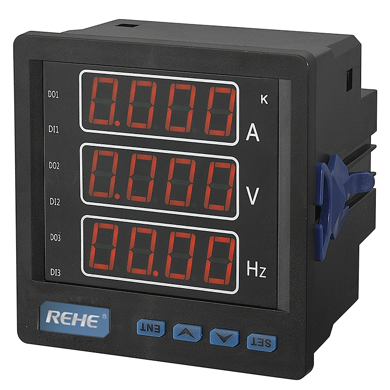 Three Phase LED/LCD Intelligent A.V.Hz Digital Combination Power Factory meter RS485