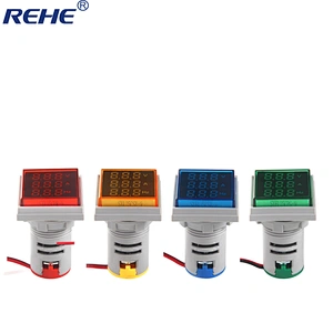 22mm AC 0-100A LED Traid display multifunctional indicator ammeter voltmeter digital frequency meter electronic equipments
