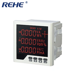 digital panel mount active reactive single phase ac dc kwh power energy meter
