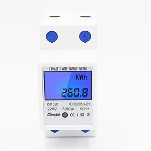 Good Quality and Low Price Electronic DIN rail type Active power meter with LCD display