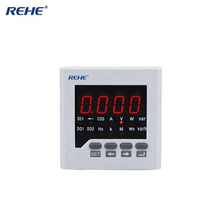 Series 1 Row Display Measuring Current Voltage Frequency Energy Power Multifunction Meter With RS-485 Modbus power frequency
