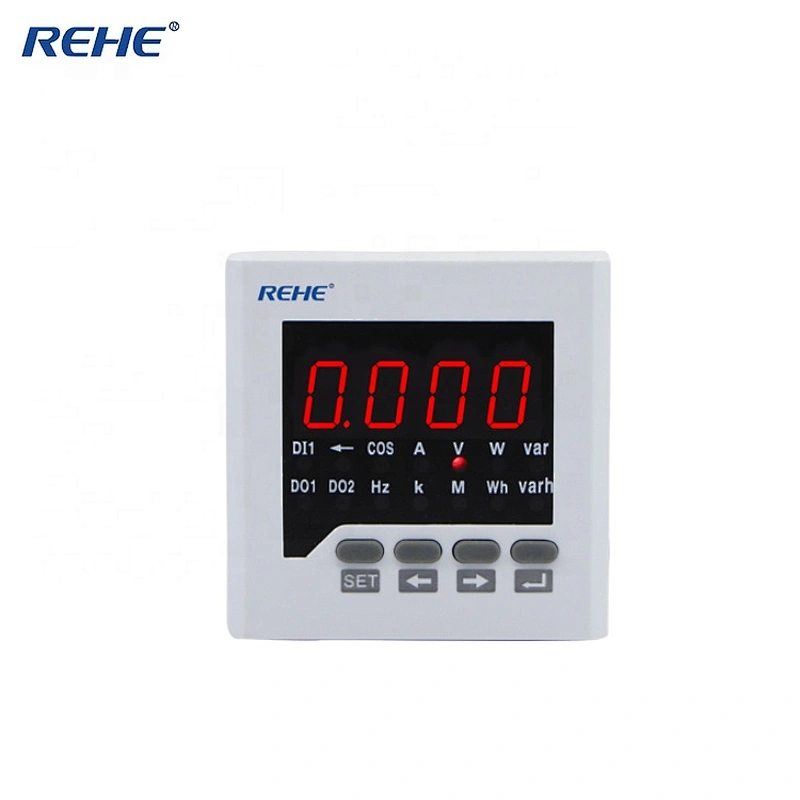Series 1 Row Display Measuring Current Voltage Frequency Energy Power Multifunction Meter With RS-485 Modbus power frequency