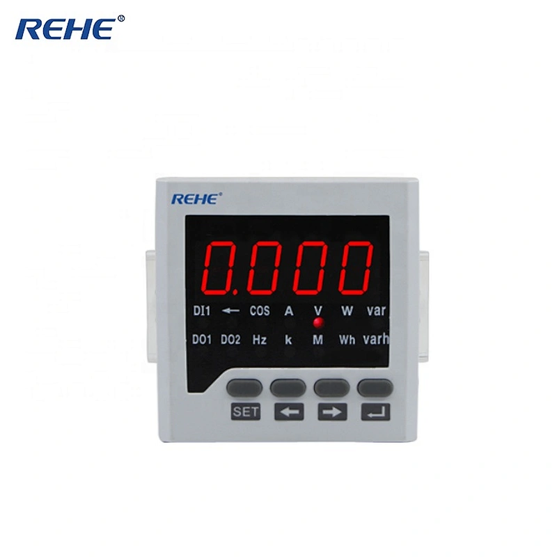 RH-D61 Panel Size 72*72mm Single Phase LED Display AC/DC  Digital Multifunction Energy Meter Support Alarm,Analog output