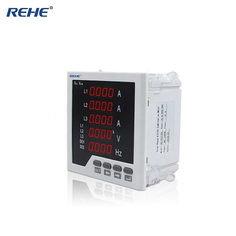 Original Factory To Sell Thin Product  Digital Three Phase Economic LED Display A&V&Hz Combined  Meter