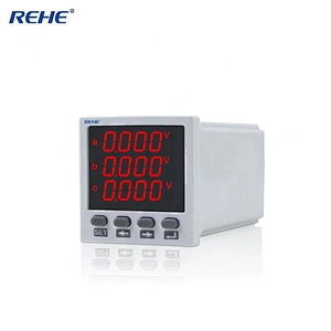 Hot-sale  48*48 small size Three Phase LED Multi-function Power Meter for UPS and distribution box RH-3D8