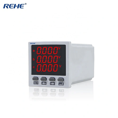 Hot-sale  48*48 small size Three Phase LED Multi-function Power Meter for UPS and distribution box RH-3D8