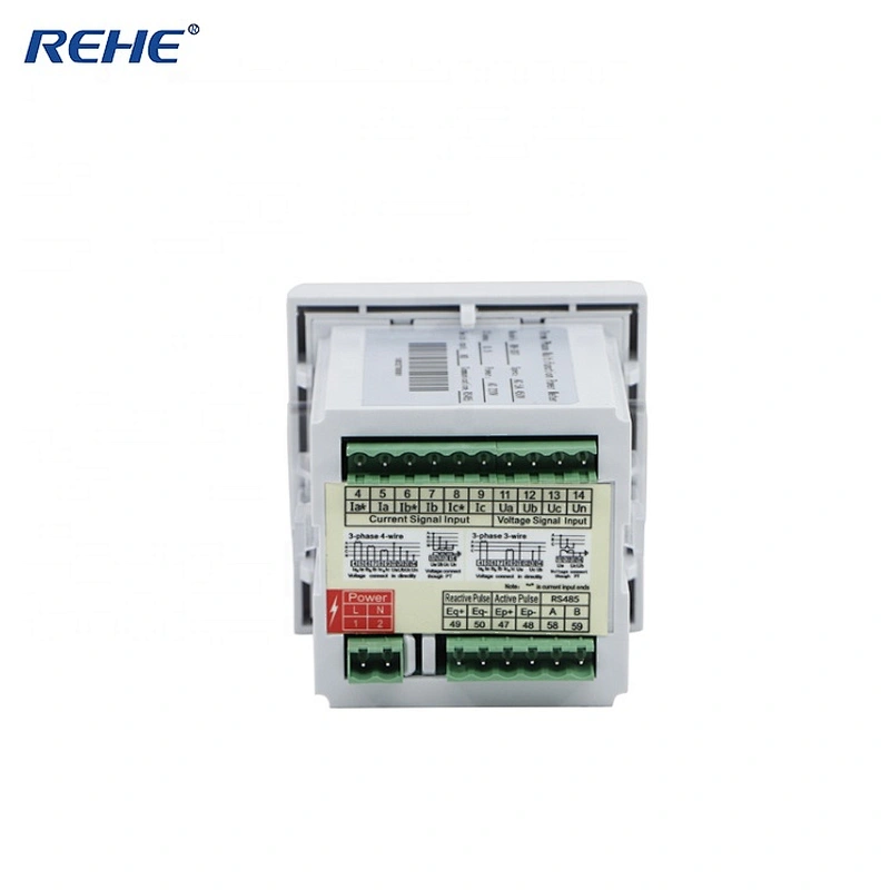 NEW high quality 80*80mmThree Phase LED screen Multi-function Power analyzer energy meter for distribution board