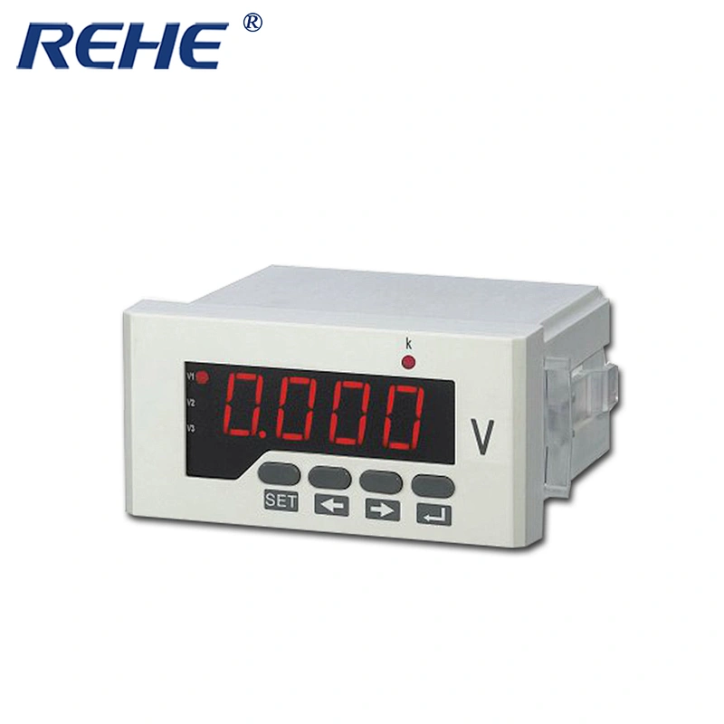 RH-AV41 120*60mm single phase LED display test ac or dc voltage meter voltmeter