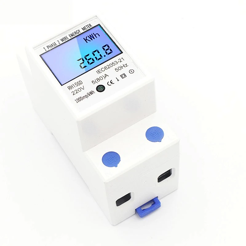 Good Quality and Low Price Electronic DIN rail type Active power meter with LCD display
