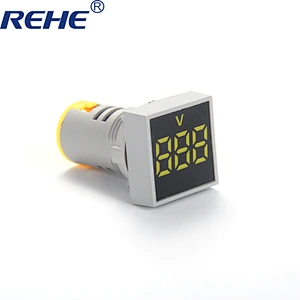 New Series 22mm 20-500V AC Digital Voltmeter Volt Meter Red Green Yellow mini LED Indicator Panel Light
