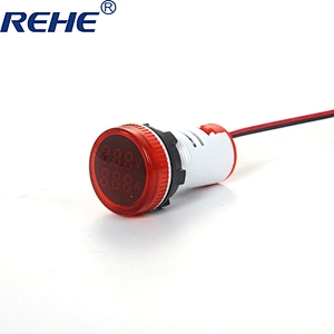 AD16 22mm 220V AC Digital Display Ampermeter Monitor Current Indicator Signal Light Ammeter Tester Measuring 0-100A Ampere