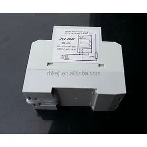 Dual Display Din-Rail slide Way AC Ammeter Voltmeter AC80-300V AC0.01-99.9A digital Voltage Current Meter