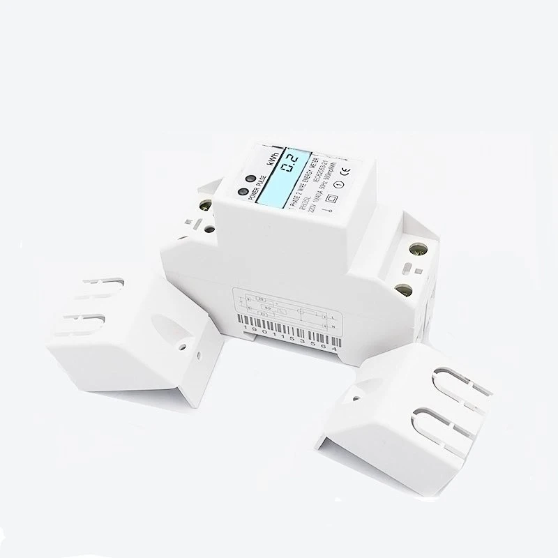 RH35L Single phase Electronic DIN rail active energy meter with White Backlight LCD display