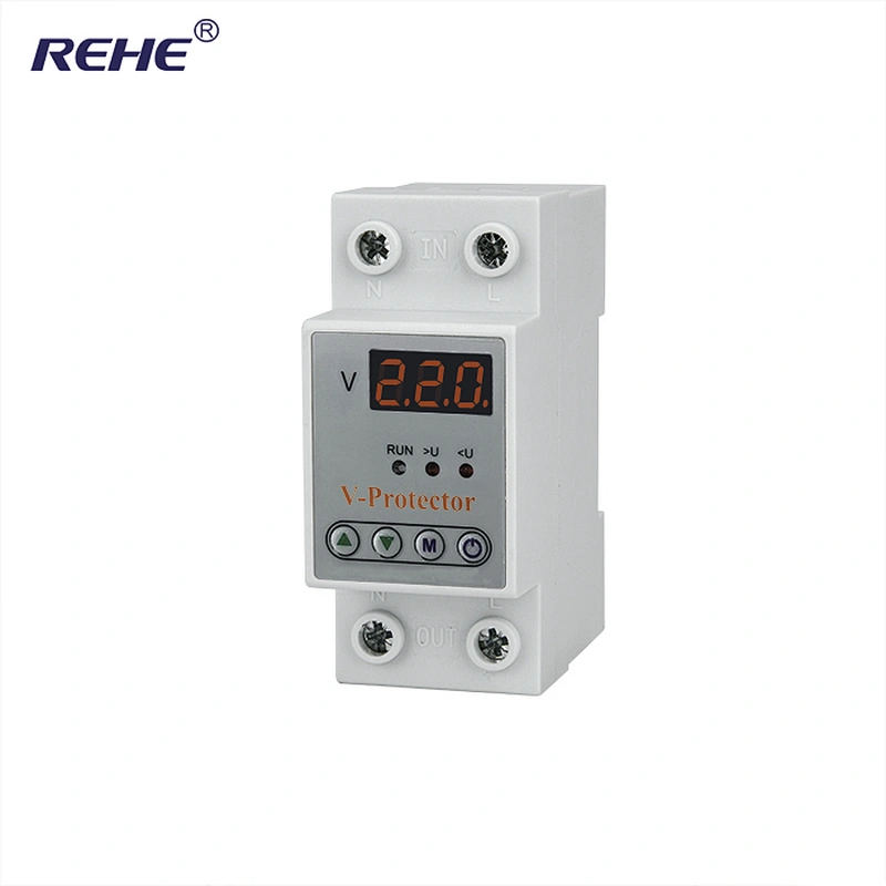 New Cheap LED Smart Over and Under Voltage protector protection device 63A 40A