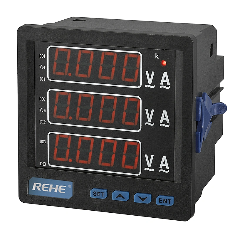 Three Phase Intelligent A.V.Hz Digital Combination panel meter from ...