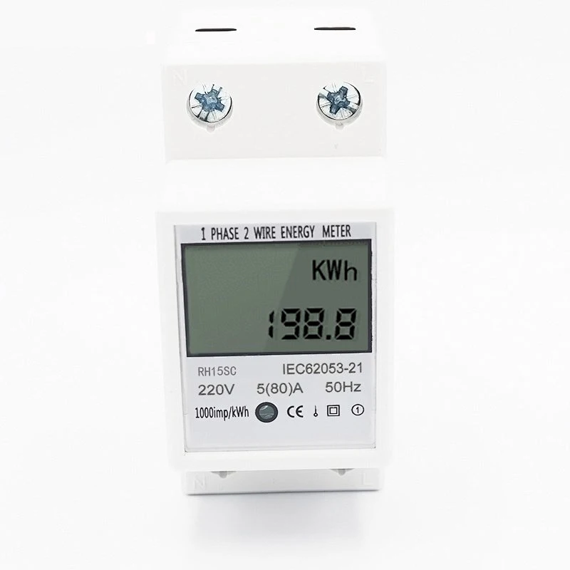 REHE only makes Excellent electronic products: New Single Phase Electronic DIN rail type Active power meter with LCD display