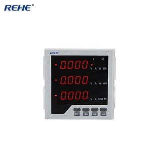 LCD Digital Solar Power Meter Three Phase Meter Current,Voltage and Power Combination Meter