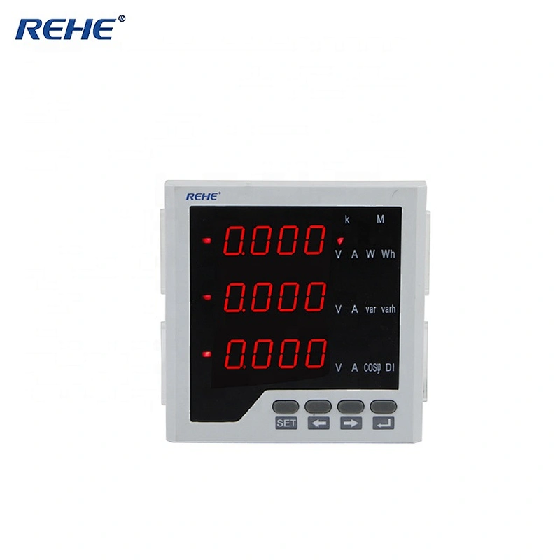LCD Digital Solar Power Meter Three Phase Meter Current,Voltage and Power Combination Meter