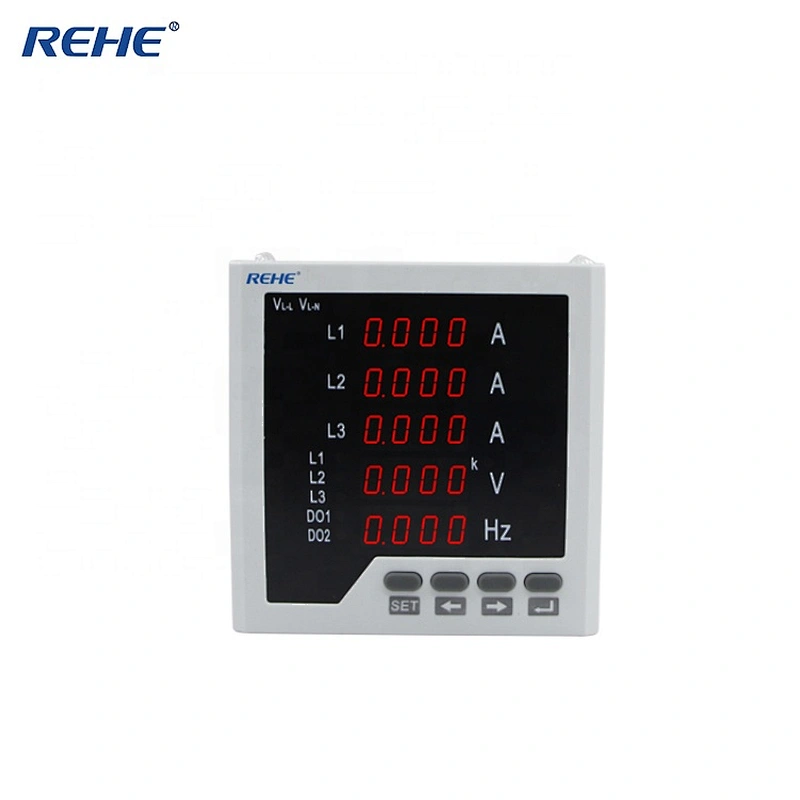 Original Factory To Sell Thin Product  Digital Three Phase Economic LED Display A&V&Hz Combined  Meter