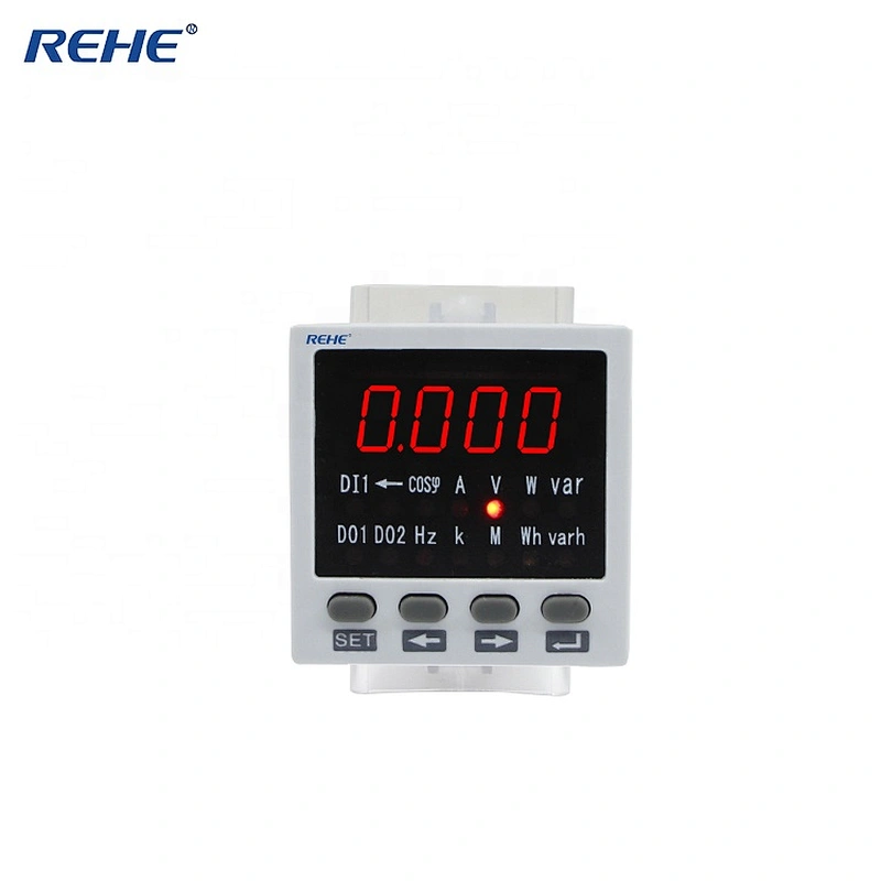 48*48mm mini Amp Volt Rpm High Voltage Digital Panel Mount Single Phase AC/DCmulti meter