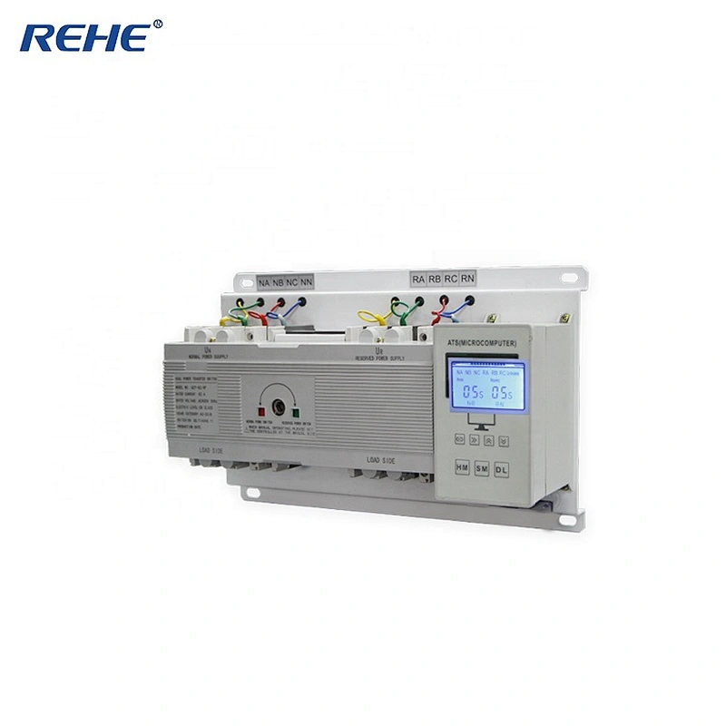 ATSQ2Y Series Intelligent MCCB type double power automatic transfer switch With LCD Display ats mccb
