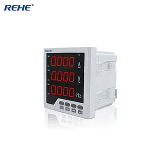 2019 newest digital three phase ampere voltage frequency with rs-485 modbus ammeter voltmeter