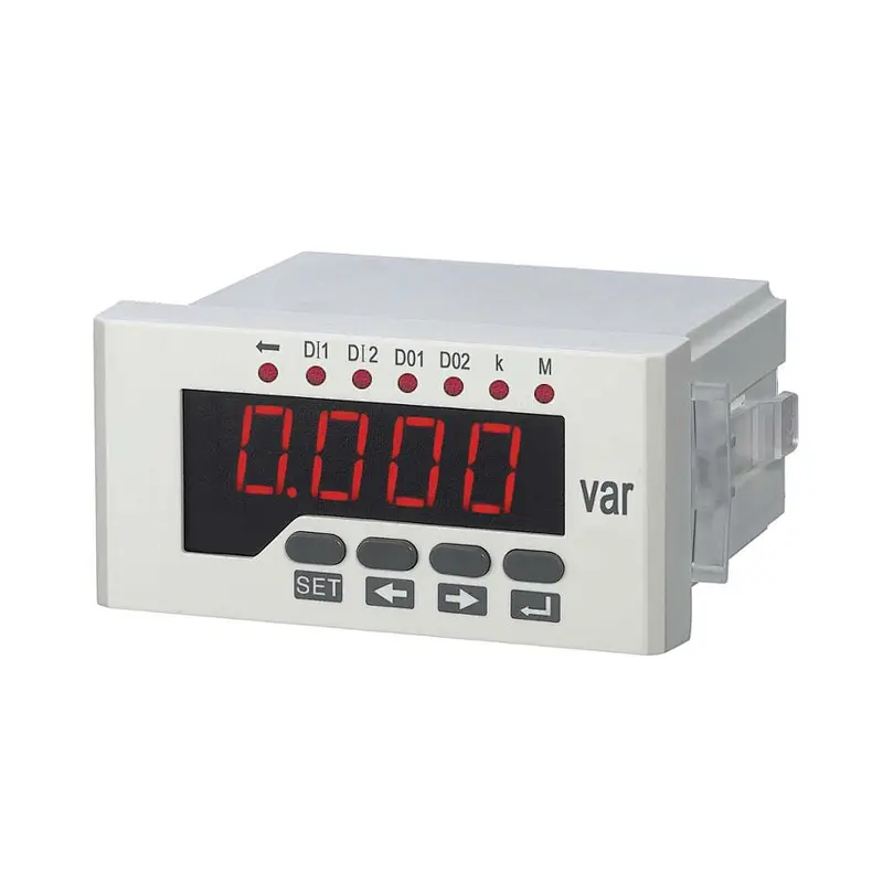 three phase digital analog panel mount 220V solar power system active kw w var meter