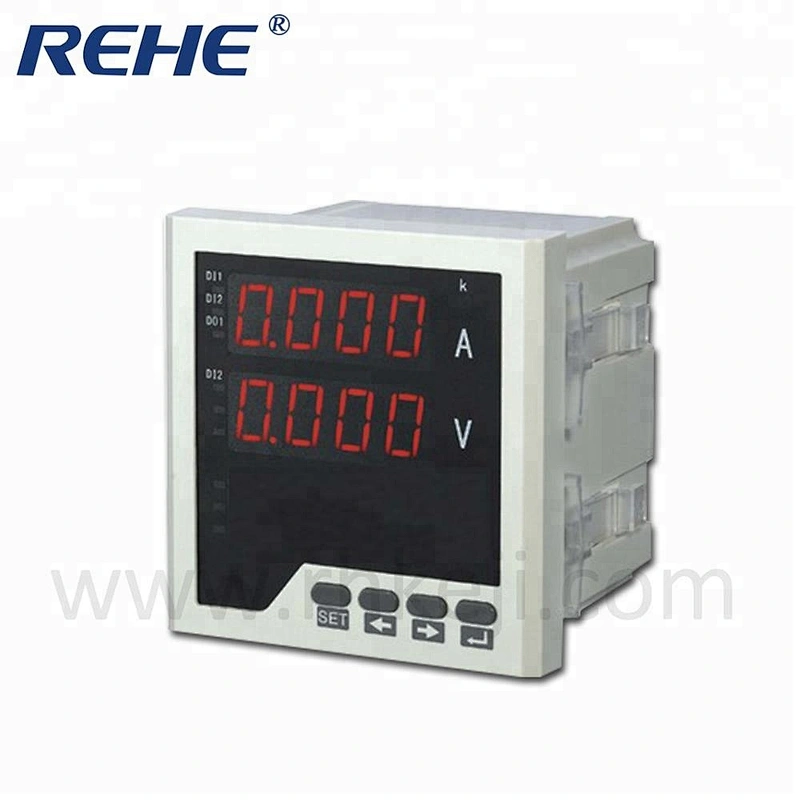 RS485 Single Phase AC Digital Voltage Current And Frequency Combination Meter