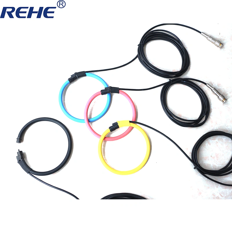 flexible rogowski coil current transformer FRC-350 inner size 103 mm 80mV/1kA flexible core coils with BNC