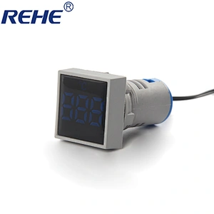 New Design mini Square panel led indicator hz frequency meterlight/lamp with digital led display