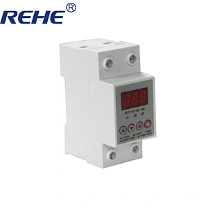 intelligent automatic self-reset over and under voltage protector over current protector with led digital voltage display