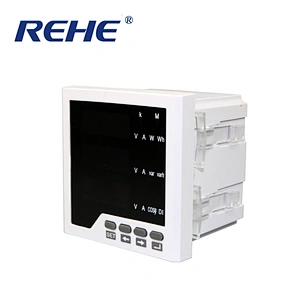 digital panel mount active reactive single phase ac dc kwh power energy meter