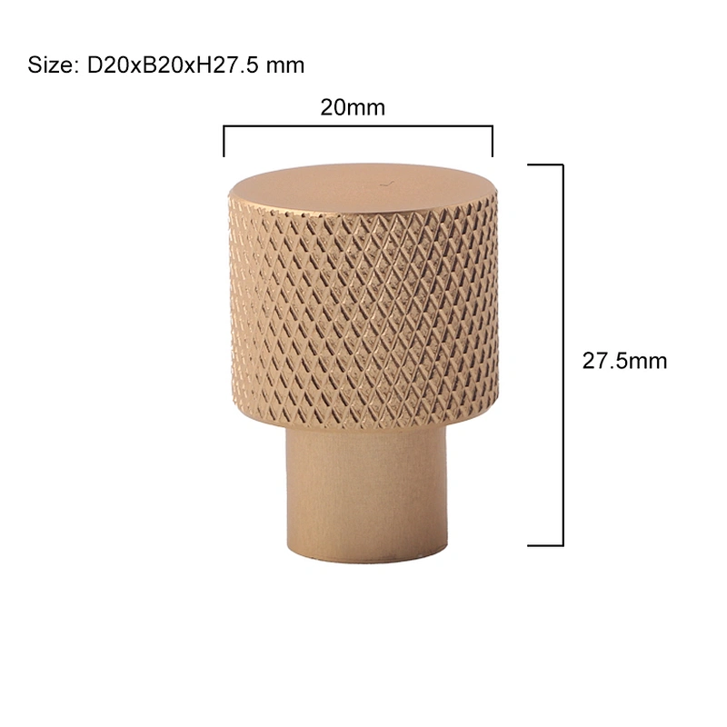 Popular knurled knobs for kitchen aluminum furniture knobs black and