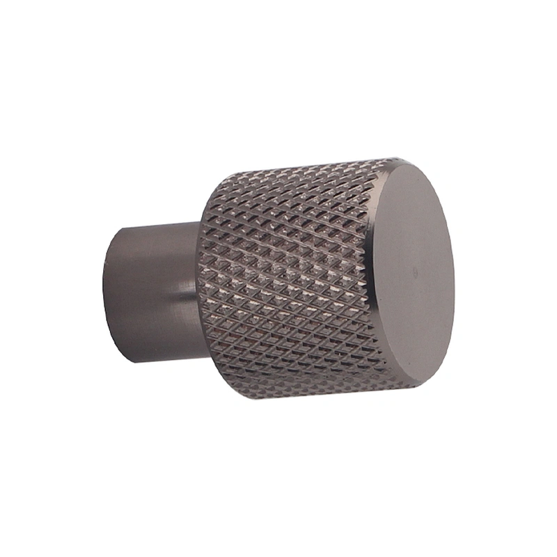 Popular knurled knobs for kitchen aluminum furniture knobs black and