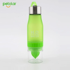 Manufacture Factory eco-friendly Plastic shaker Sports Water Bottles  With Fruit Infuser