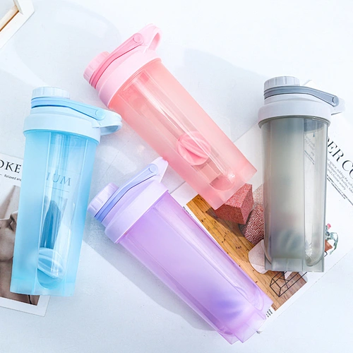 Custom logo sport protein powder plastic blank protein shaker bottle