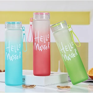 Eco friendly leak proof frosted portable outdoor sport water bottle