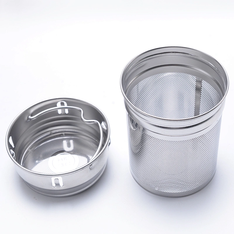 Laser engraved 500ml tea infuser infusion double wall bottle glass with bamboo lid