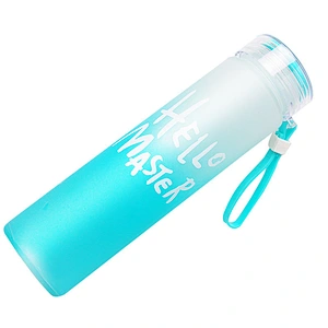 Crydtal bpa free frosted sport drinking custom label water bottle