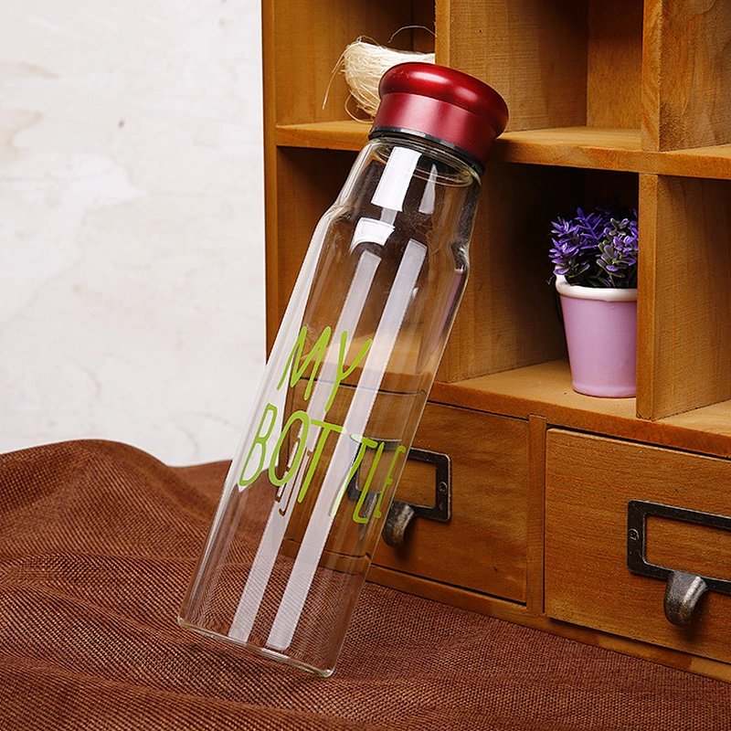 Private labels fitness borosilicate glass water drinking tumbler for protein shakes