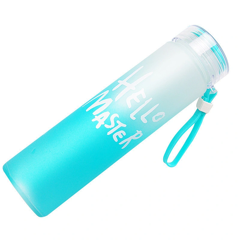 Eco friendly leak proof frosted portable outdoor sport water bottle