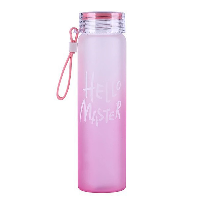 Eco friendly leak proof frosted portable outdoor sport water bottle
