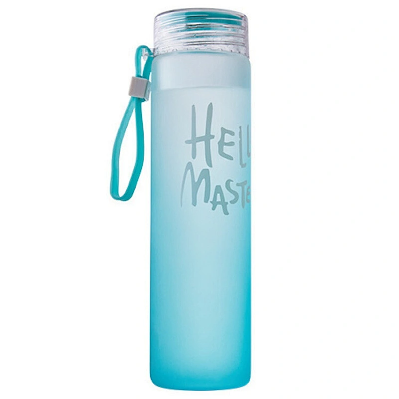 Crydtal bpa free frosted sport drinking custom label water bottle