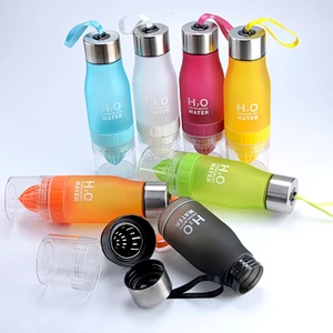 Free sample private label plastic sports drinking h2o lemon juice water bottle
