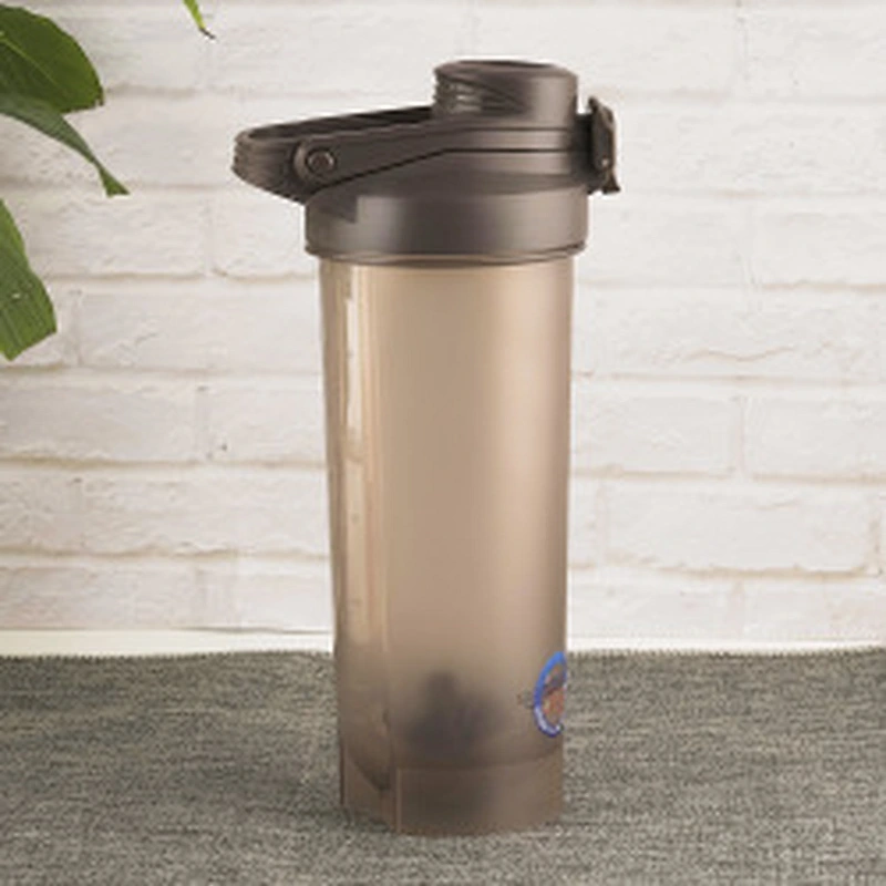 Gym Running Sports Protein Shaker Bottles Plastic Water Bottle With Mixer Ball