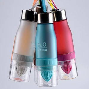 Free sample private label plastic sports drinking h2o lemon juice water bottle