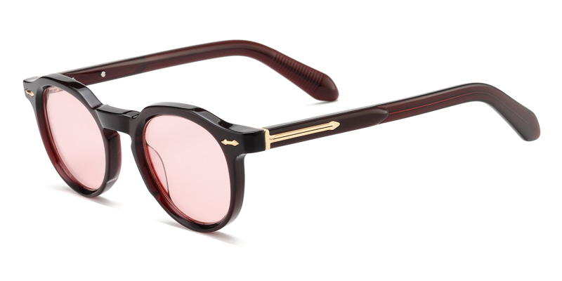 Acetate round sunglasses classic style