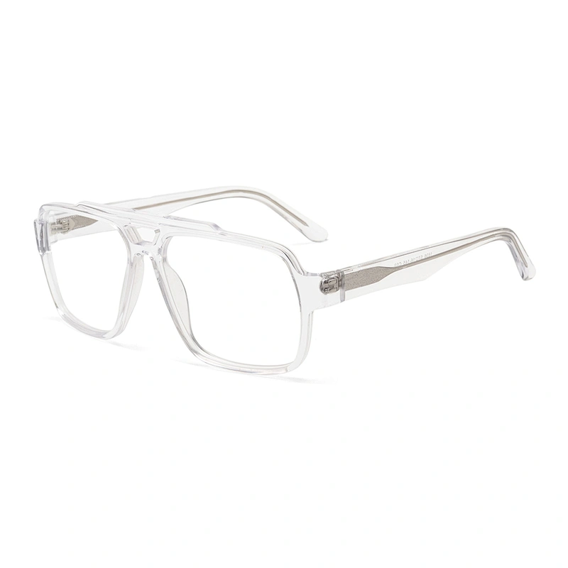 Monture optique en acétate Doube Bridge - Pour hommes