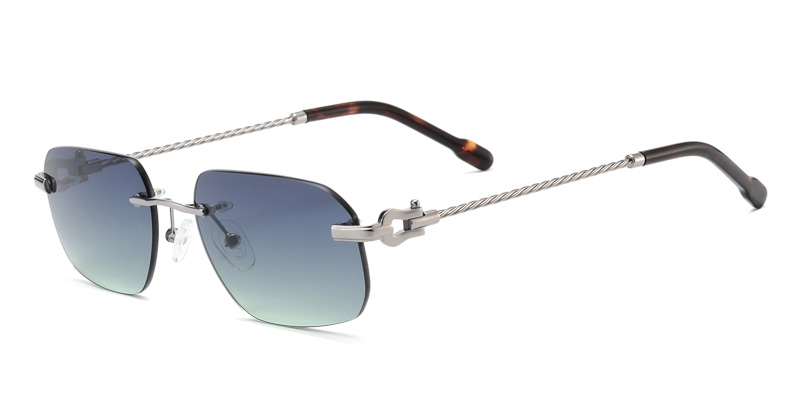 Metal Rimless sunglasses lightweight